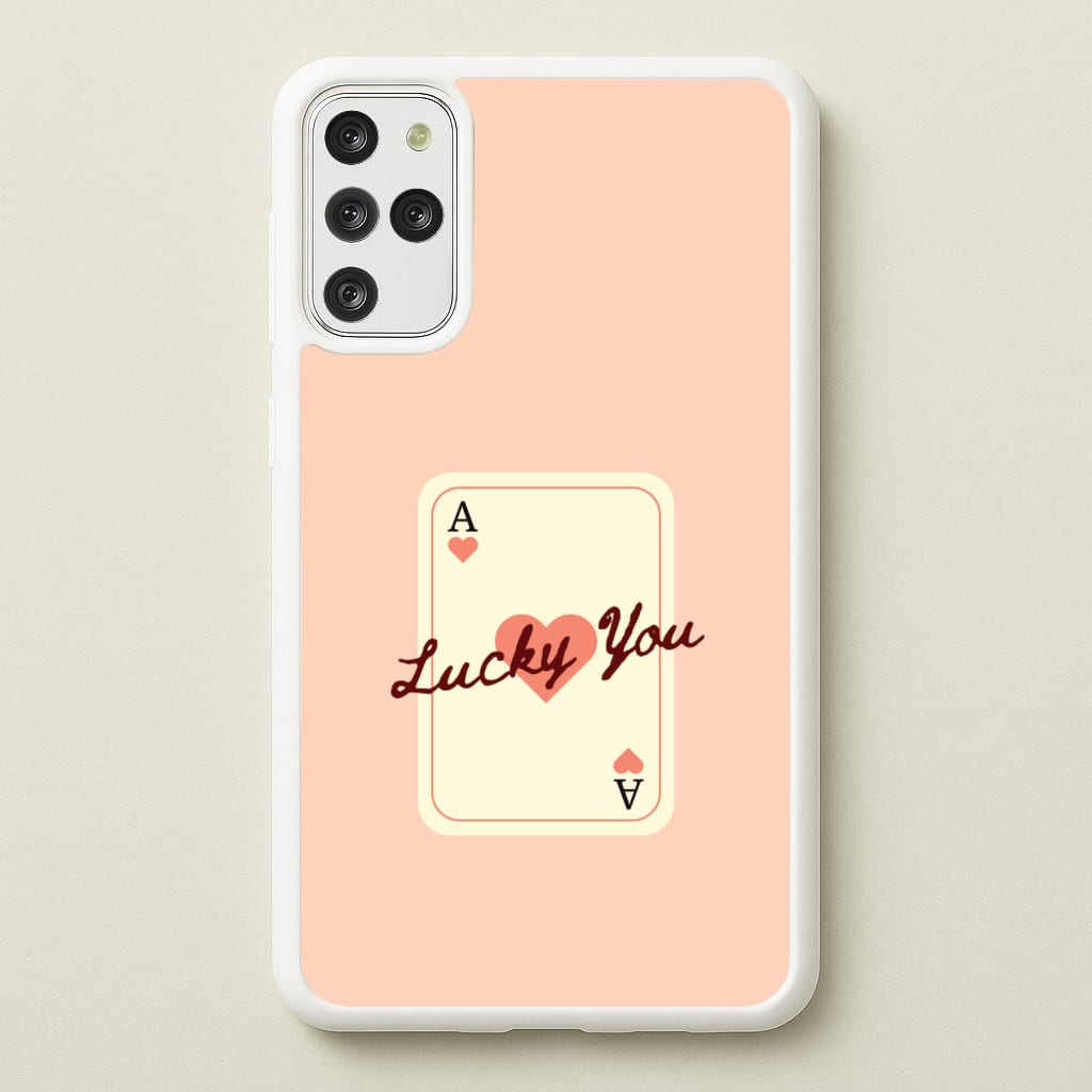 Lucky You Card - Clean Girl Aesthetic Phone Case for Galaxy S20 Plus