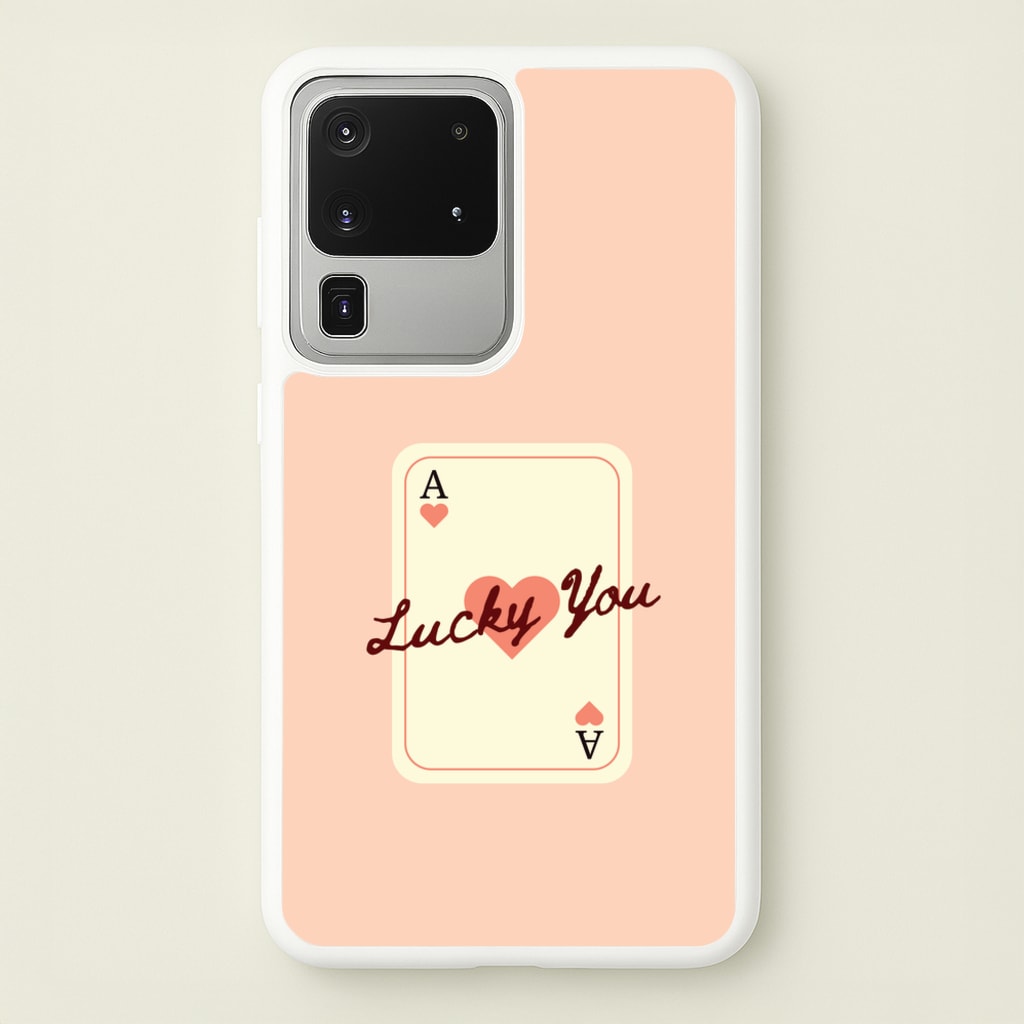 Lucky You Card - Clean Girl Aesthetic Phone Case for Galaxy S20 Ultra
