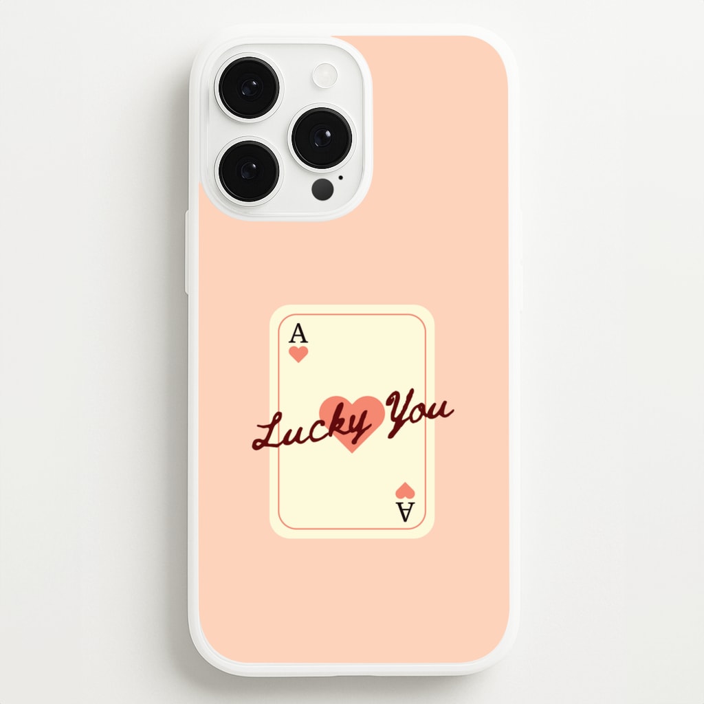 Lucky You Card - Clean Girl Aesthetic Phone Case for iPhone 13 Pro Max