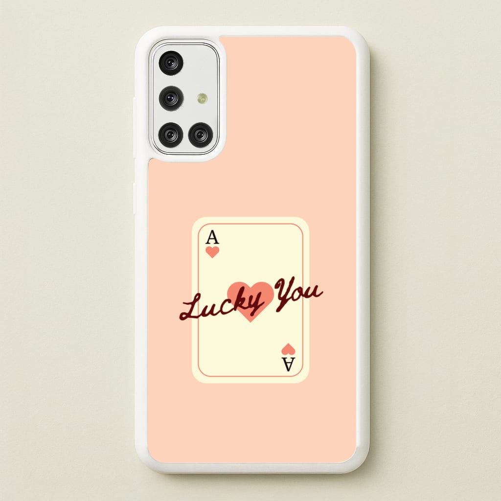 Lucky You Card - Clean Girl Aesthetic Phone Case for Galaxy A71