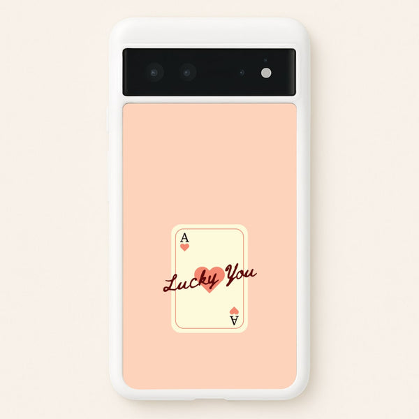 Lucky You Card - Clean Girl Aesthetic Phone Case for Google Pixel 6