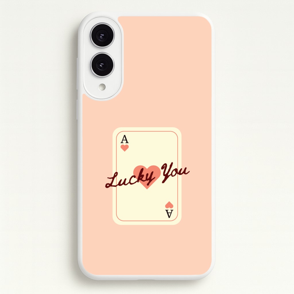 Lucky You Card - Clean Girl Aesthetic Phone Case for Galaxy S25 Edge