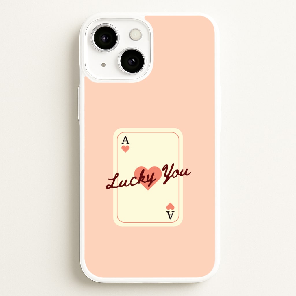 Lucky You Card - Clean Girl Aesthetic Phone Case for iPhone 13