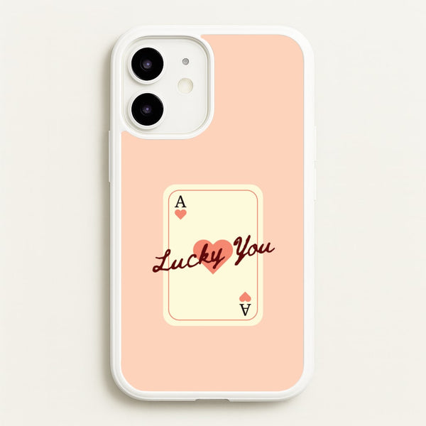 Lucky You Card - Clean Girl Aesthetic Phone Case for iPhone 12 Mini
