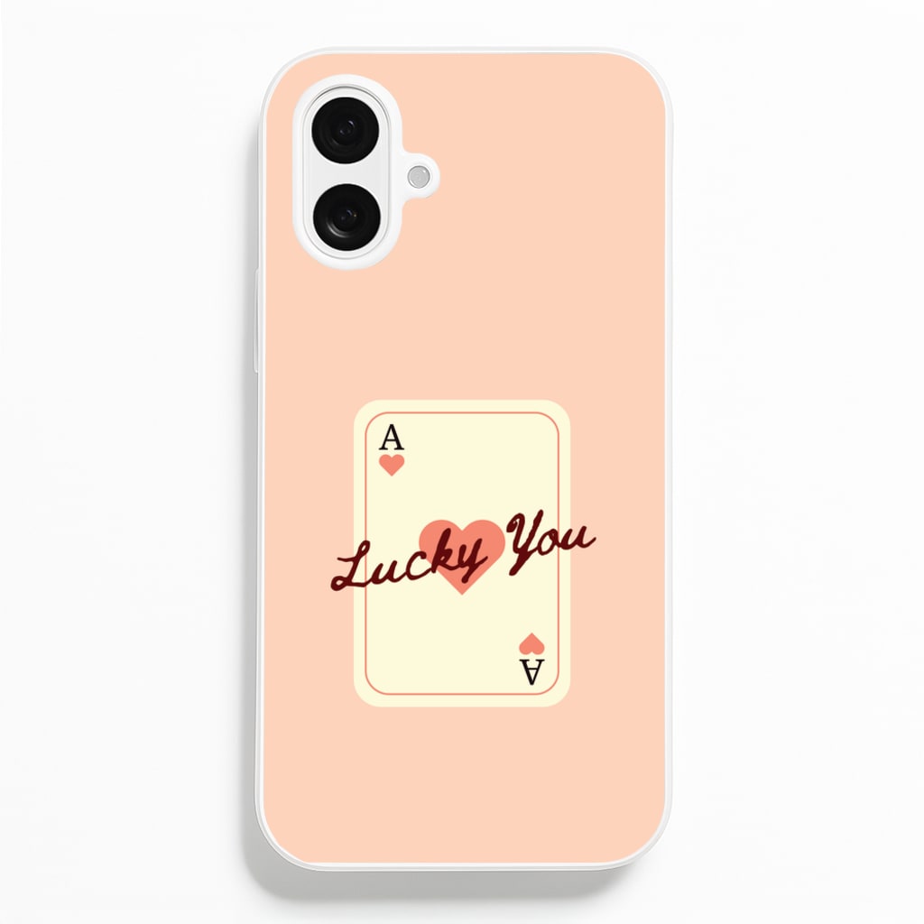 Lucky You Card - Clean Girl Aesthetic Phone Case for iPhone 16 Plus