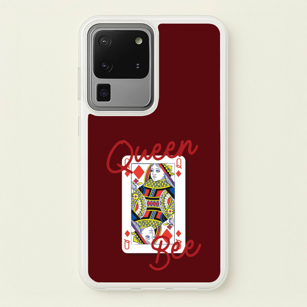 Queen Bee Playing Card - Clean Girl Aesthetic Phone Case for Galaxy S20 Ultra