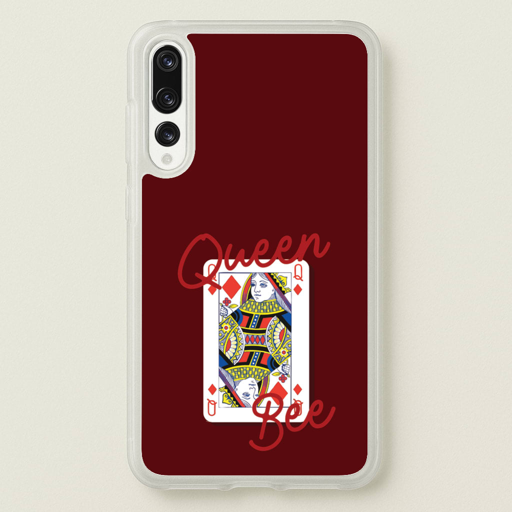 Queen Bee Playing Card - Clean Girl Aesthetic Phone Case for Huawei P20 Pro