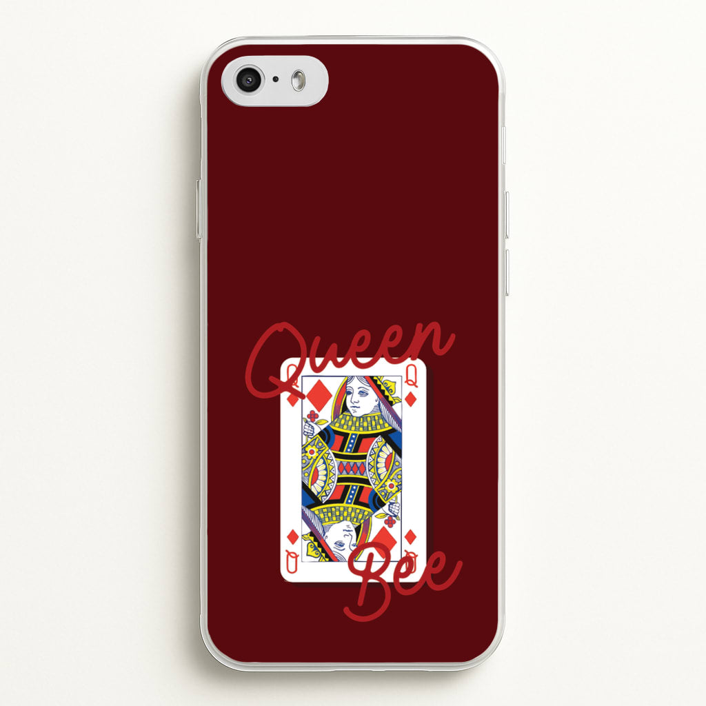 Queen Bee Playing Card - Clean Girl Aesthetic Phone Case for iPhone 5 / 5s / SE 2016