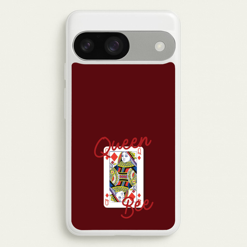 Queen Bee Playing Card - Clean Girl Aesthetic Phone Case for Google Pixel 9 / 9 Pro