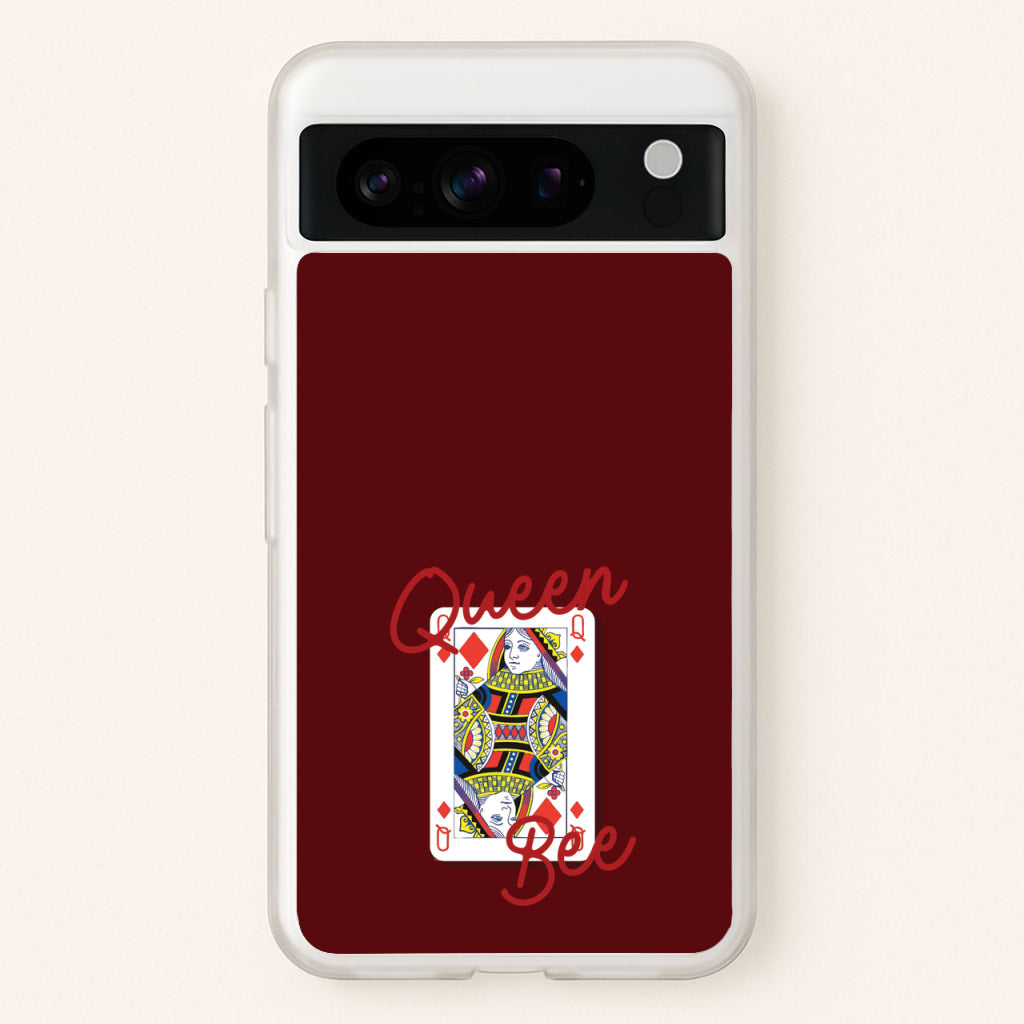 Queen Bee Playing Card - Clean Girl Aesthetic Phone Case for Google Pixel 8 Pro