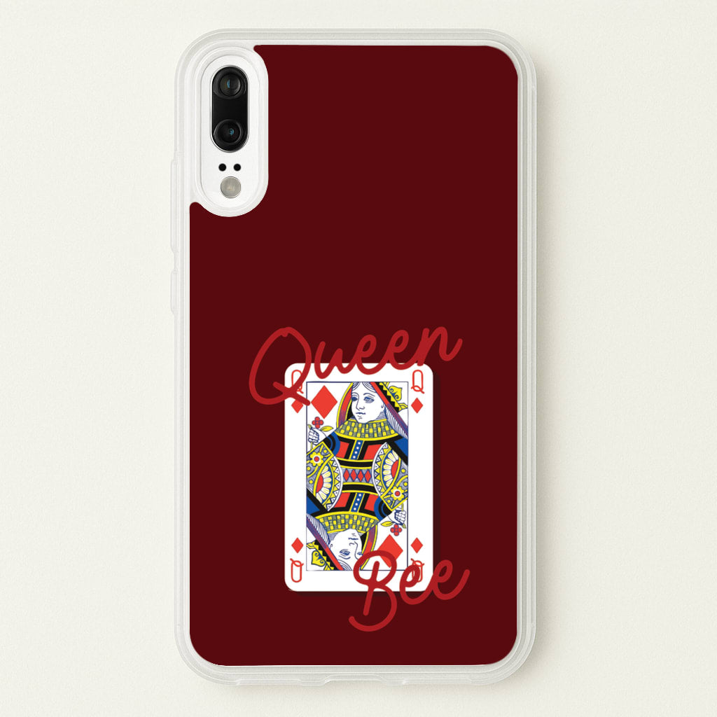 Queen Bee Playing Card - Clean Girl Aesthetic Phone Case for Huawei P20