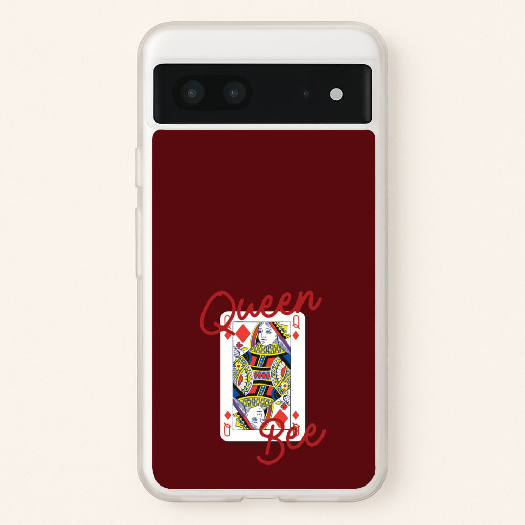 Queen Bee Playing Card - Clean Girl Aesthetic Phone Case for Google Pixel 7