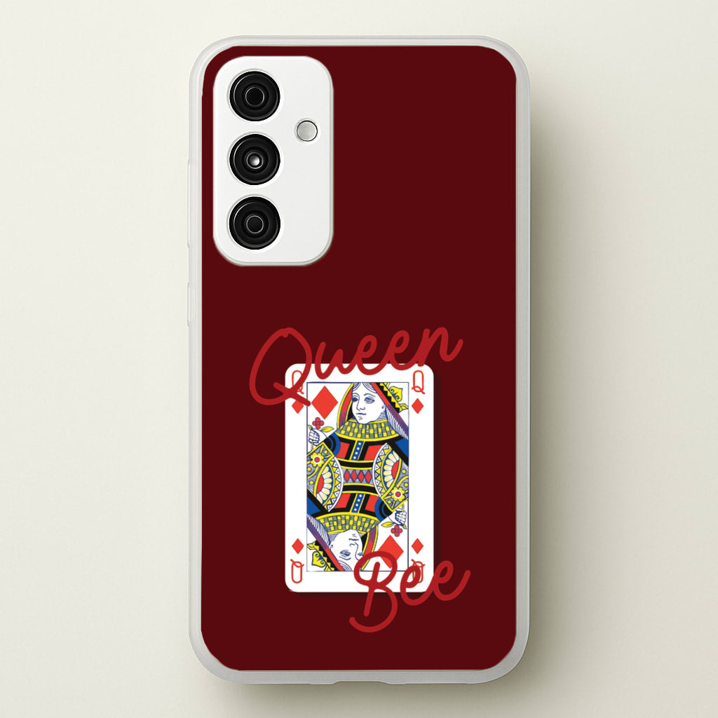 Queen Bee Playing Card - Clean Girl Aesthetic Phone Case for Galaxy A55