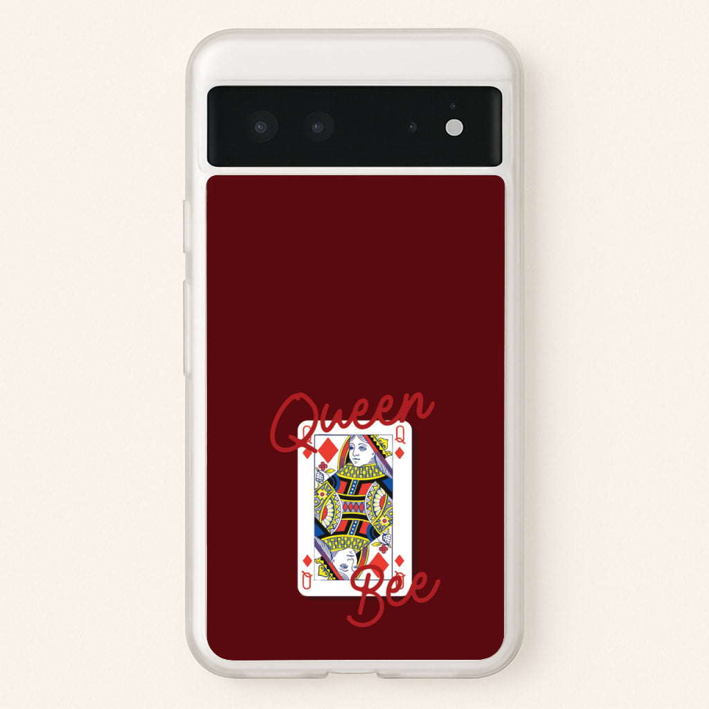 Queen Bee Playing Card - Clean Girl Aesthetic Phone Case for Google Pixel 6