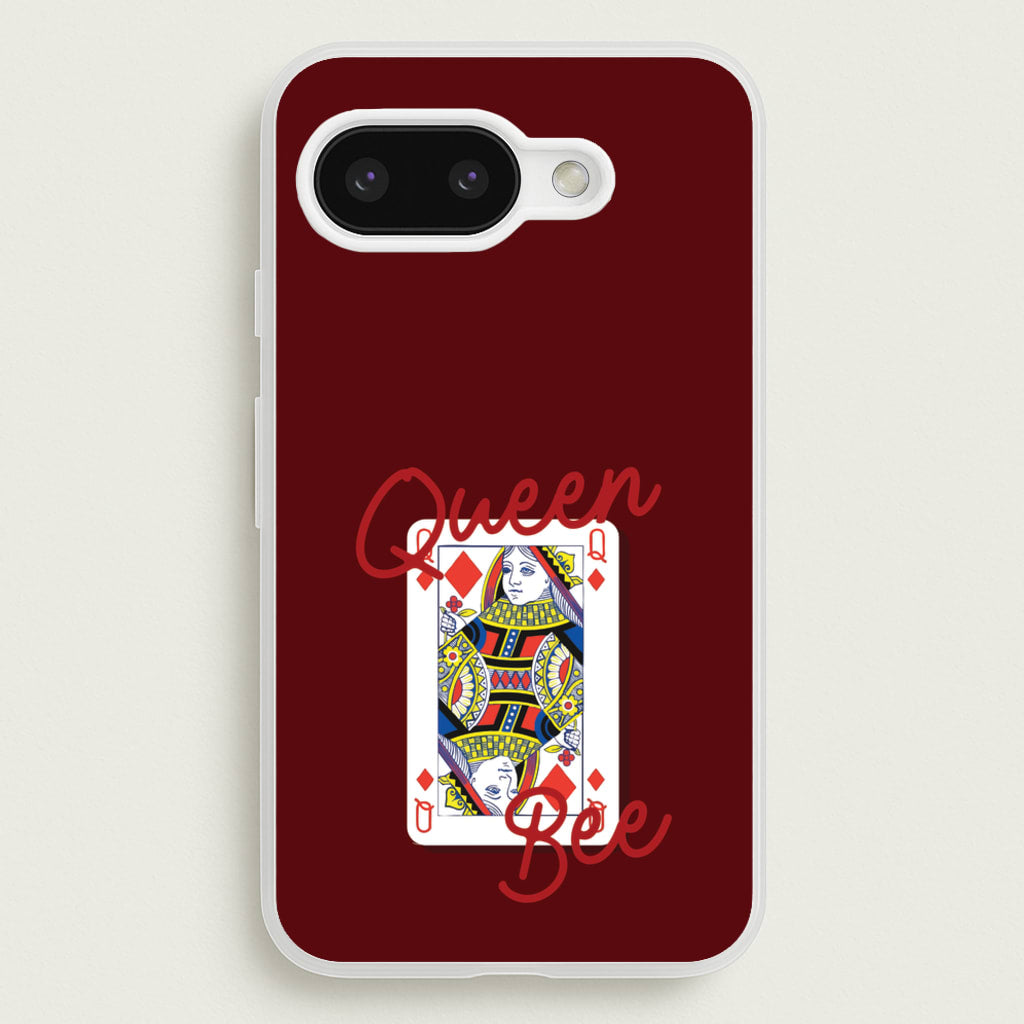 Queen Bee Playing Card - Clean Girl Aesthetic Phone Case for Google Pixel 9a