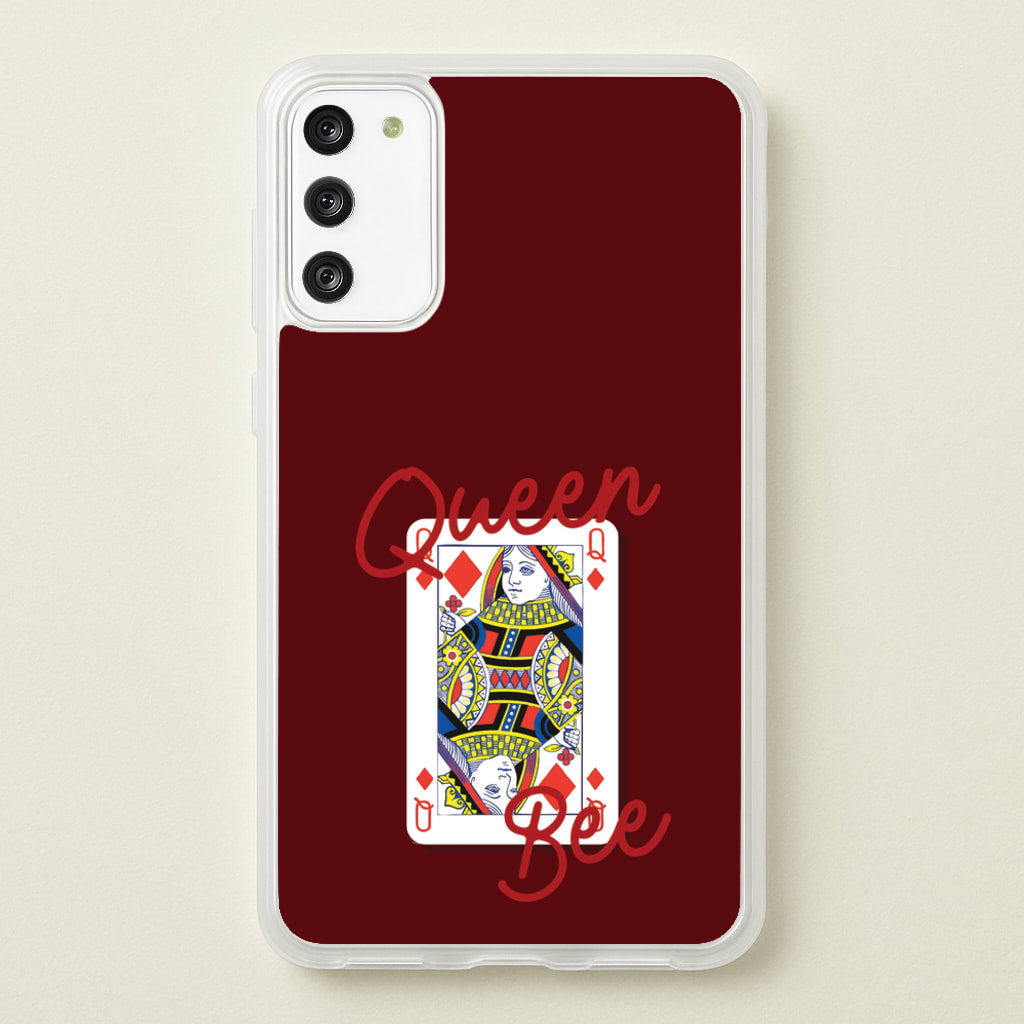 Queen Bee Playing Card - Clean Girl Aesthetic Phone Case for Galaxy S20FE