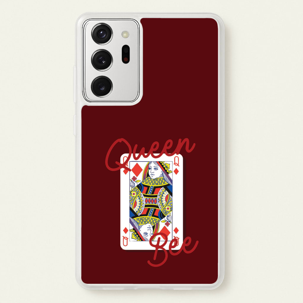 Queen Bee Playing Card - Clean Girl Aesthetic Phone Case for Galaxy Note 20 Ultra