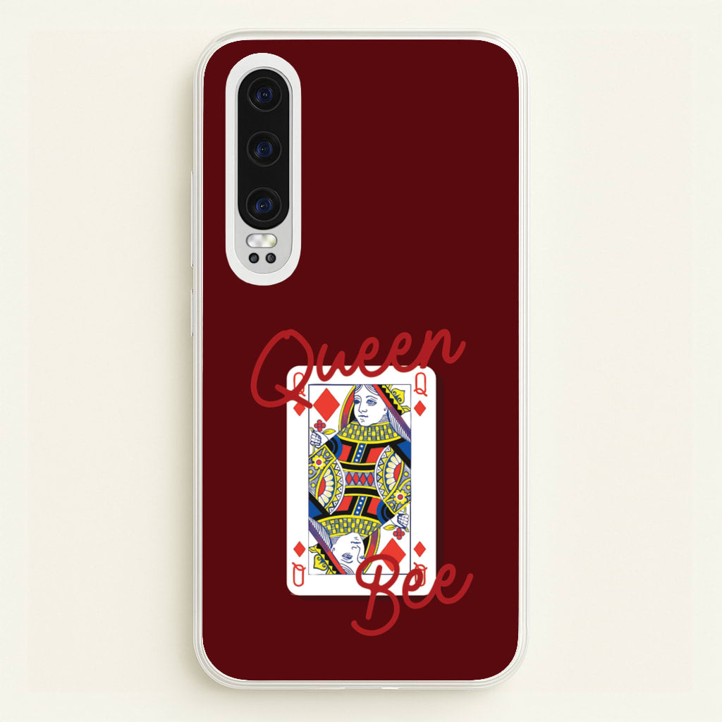 Queen Bee Playing Card - Clean Girl Aesthetic Phone Case for Huawei P30