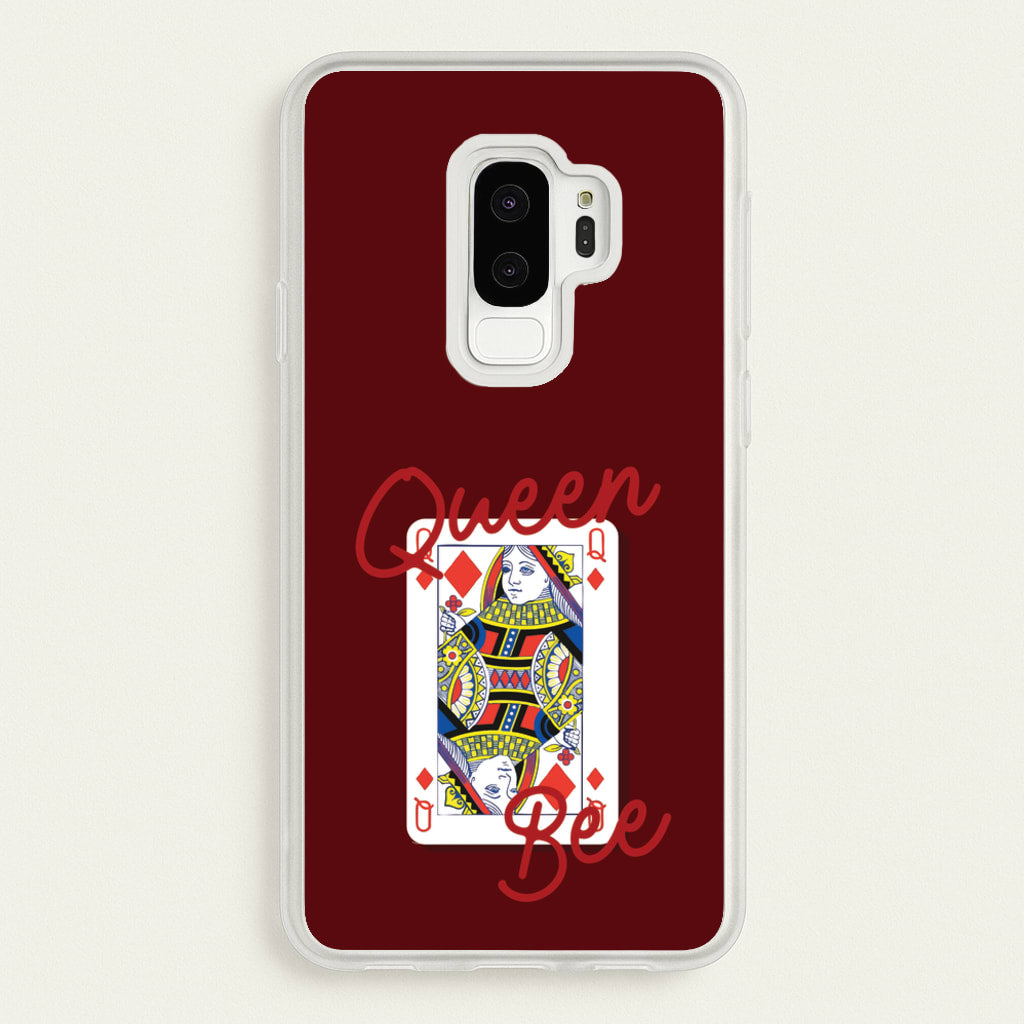 Queen Bee Playing Card - Clean Girl Aesthetic Phone Case for Galaxy S9 Plus