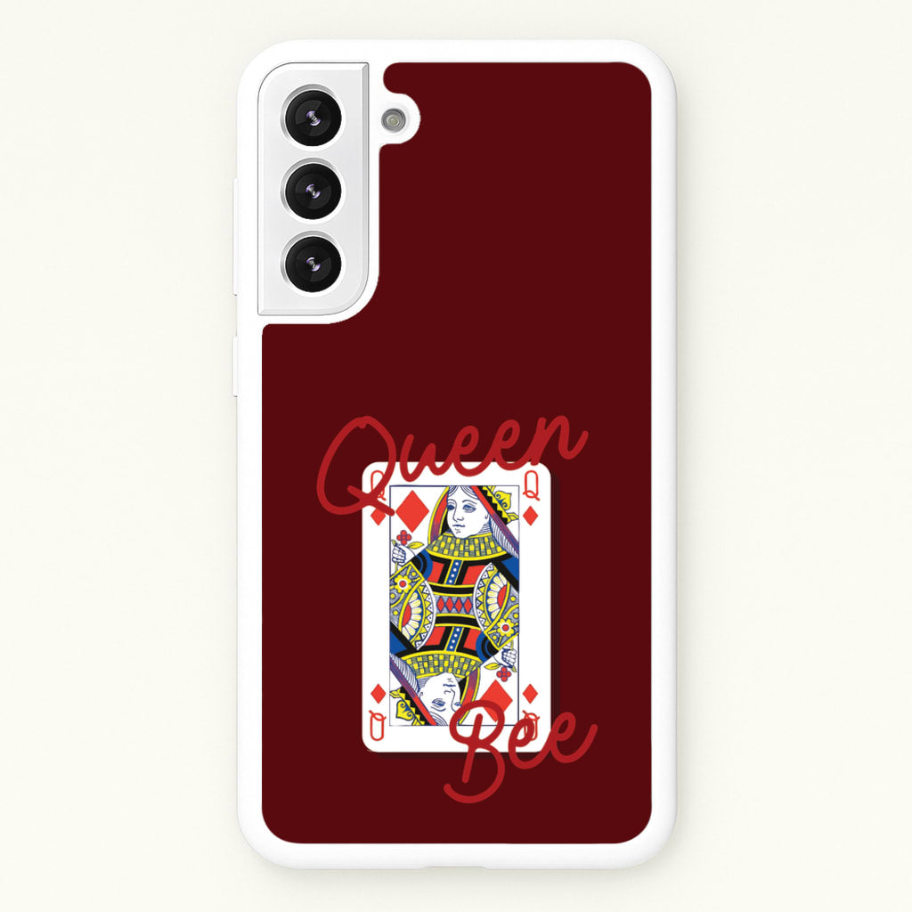 Queen Bee Playing Card - Clean Girl Aesthetic Phone Case for Galaxy S22 Plus