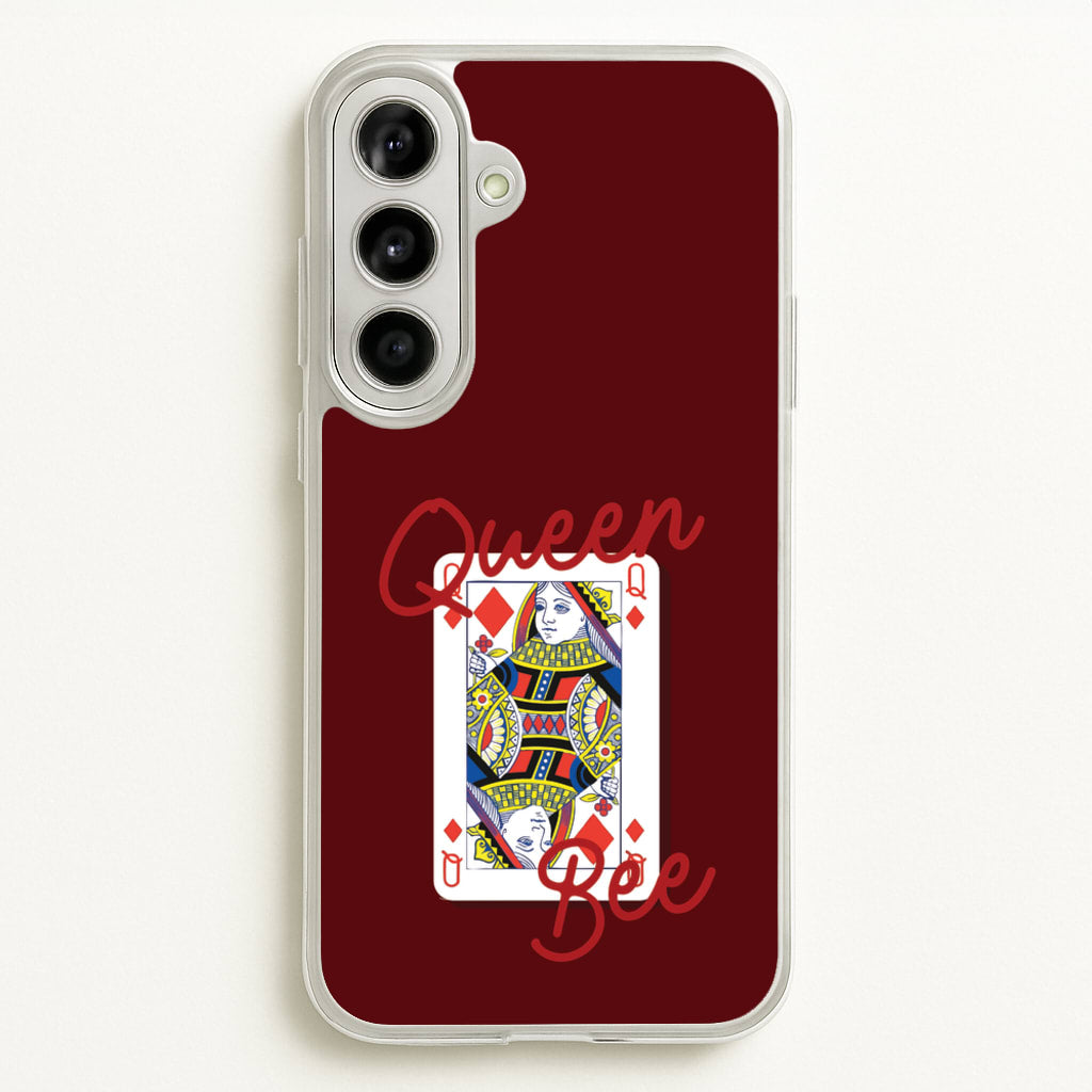 Queen Bee Playing Card - Clean Girl Aesthetic Phone Case for Galaxy A56