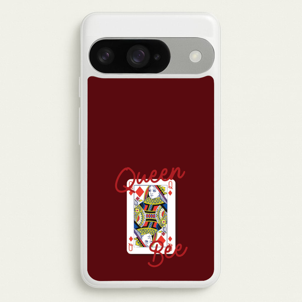Queen Bee Playing Card Phone Case for Google Pixel 10 / 10 Pro