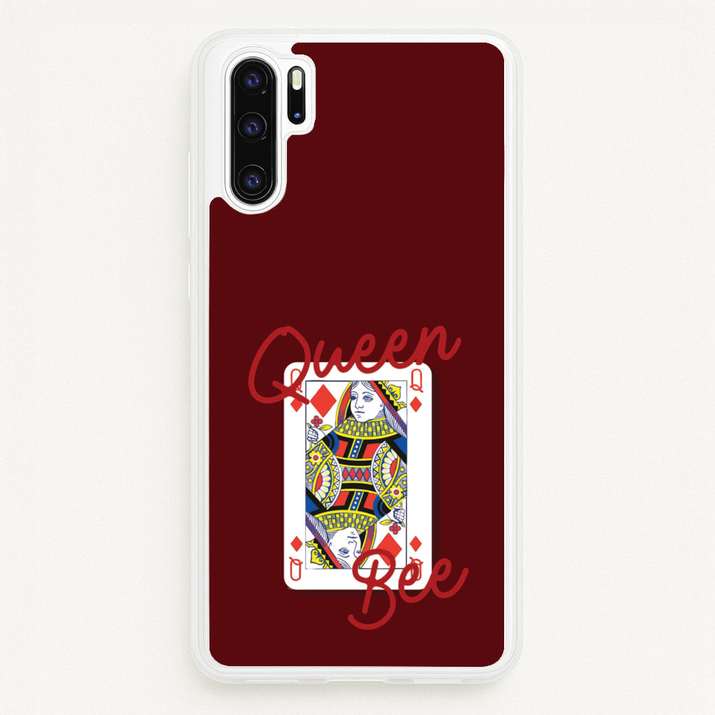 Queen Bee Playing Card - Clean Girl Aesthetic Phone Case for Huawei P30 Pro