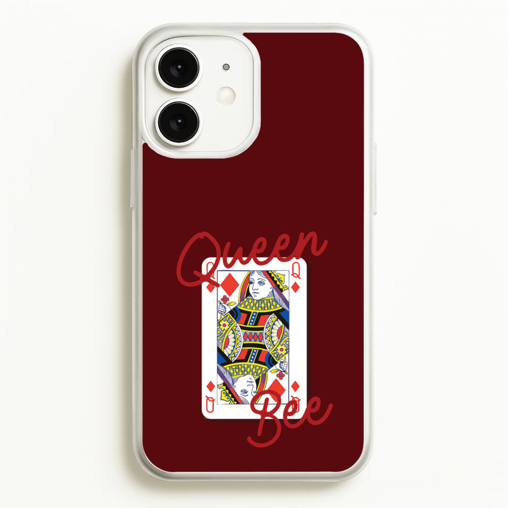 Queen Bee Playing Card - Clean Girl Aesthetic Phone Case for iPhone 11