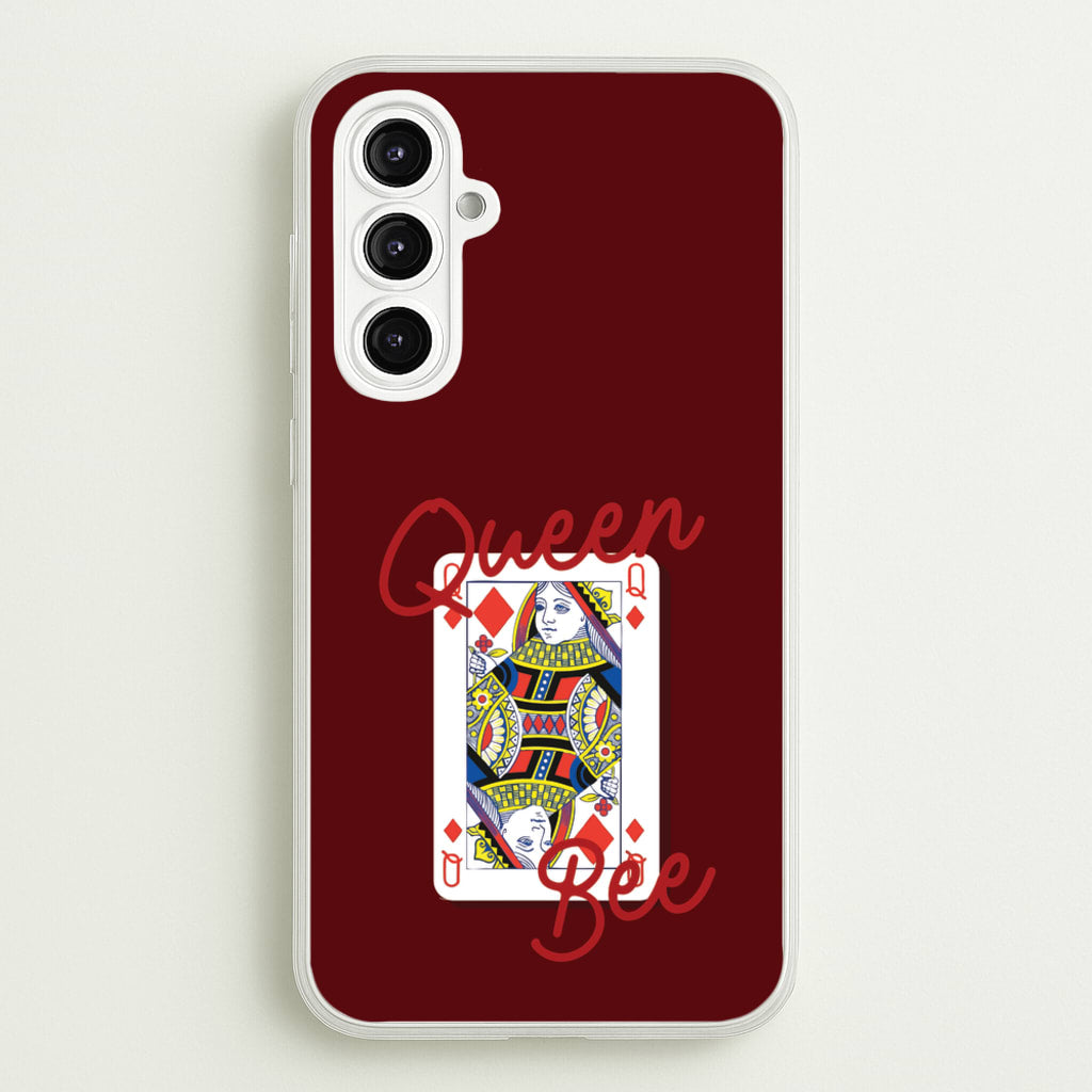 Queen Bee Playing Card - Clean Girl Aesthetic Phone Case for Galaxy A16