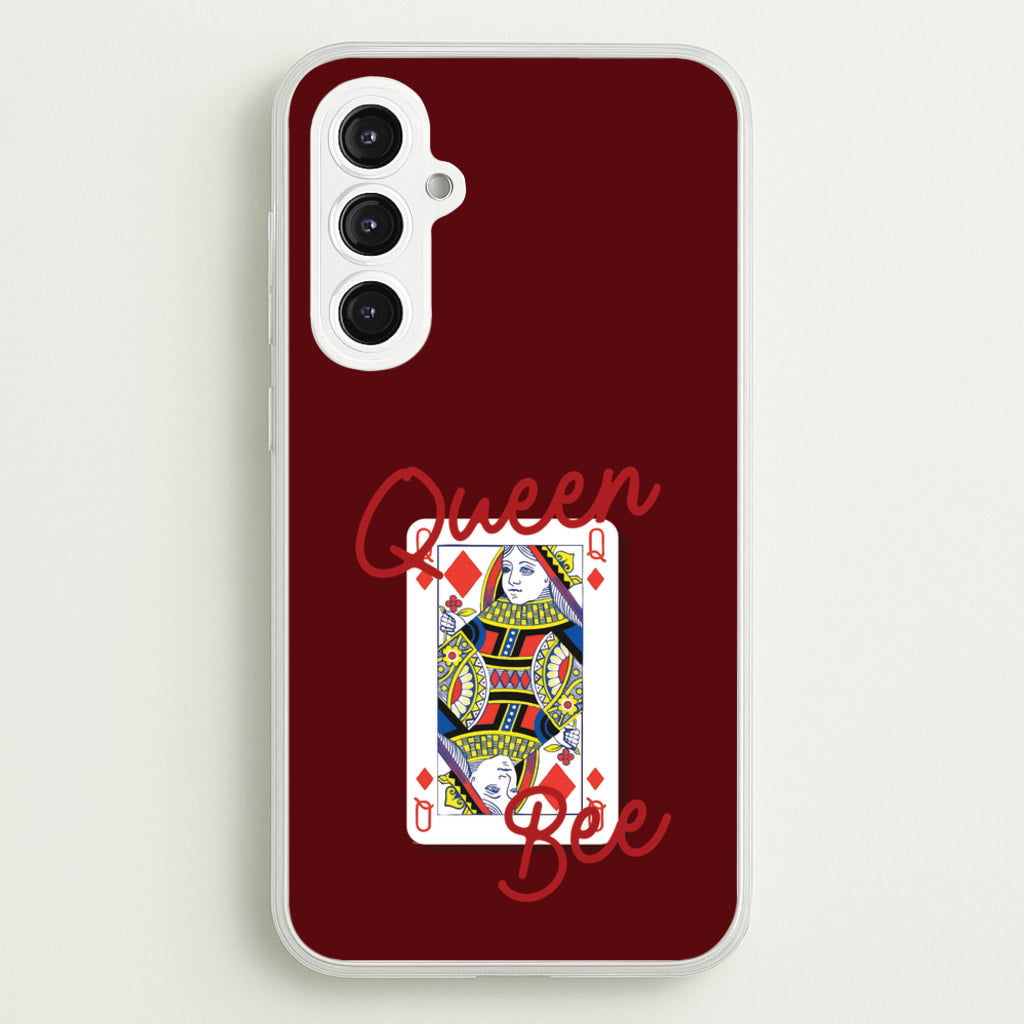 Queen Bee Playing Card - Clean Girl Aesthetic Phone Case for Galaxy S23FE