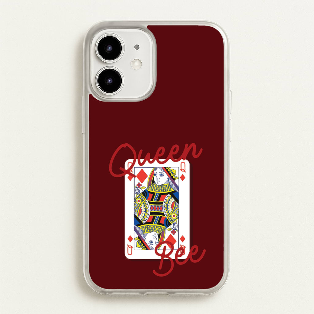 Queen Bee Playing Card - Clean Girl Aesthetic Phone Case for iPhone 12 Mini