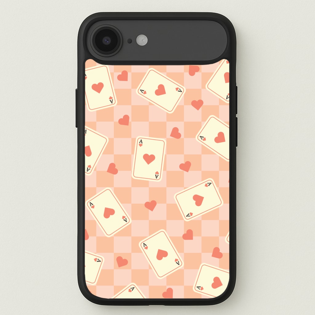 Cute Playing Cards And Hearts Pattern Phone Case for iPhone 17 Air