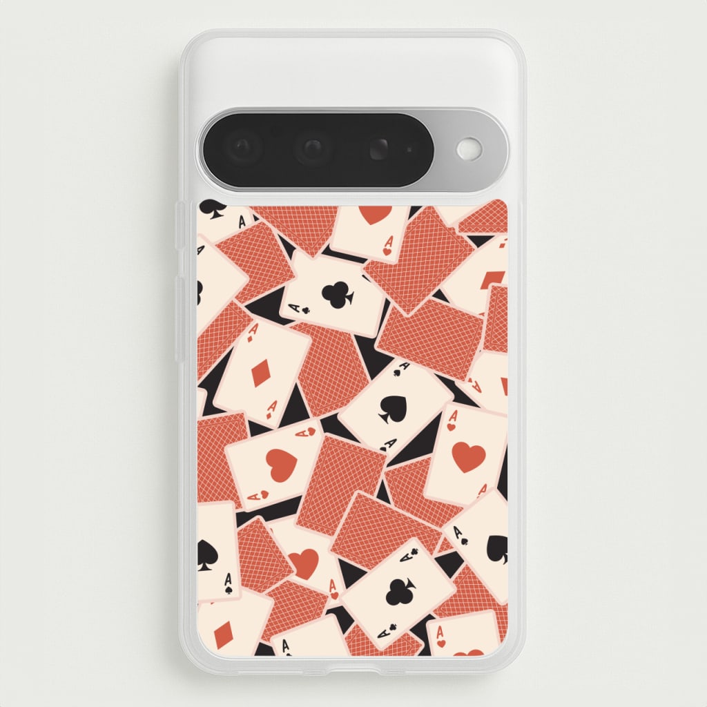 Playing Cards Collage Pattern Phone Case for Google Pixel 10 Pro XL