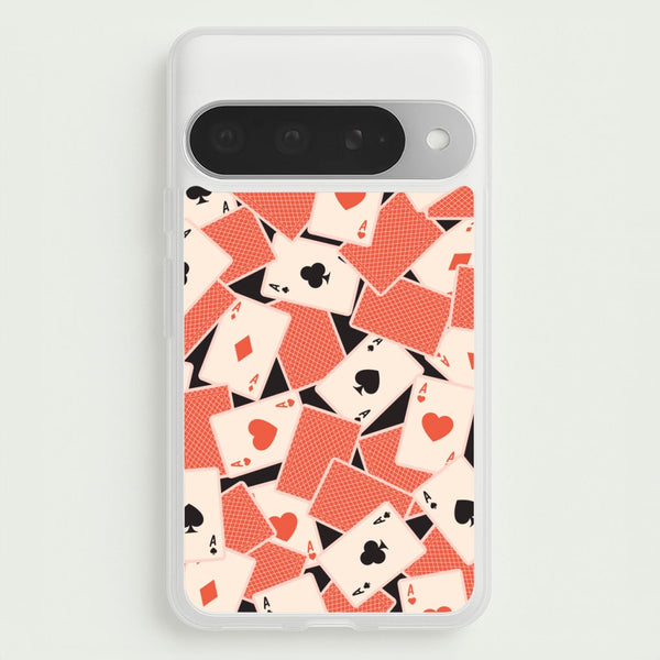 Playing Cards Collage Pattern Phone Case for Google Pixel 10 Pro XL