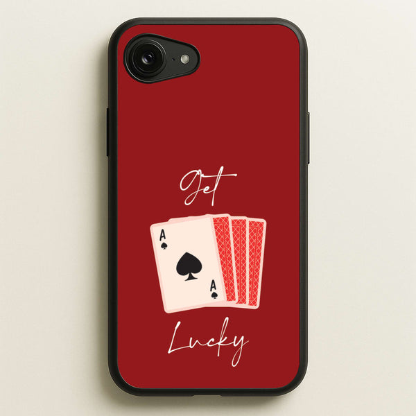 Get Lucky Set Of Cards - Clean Girl Aesthetic Phone Case for iPhone 16e