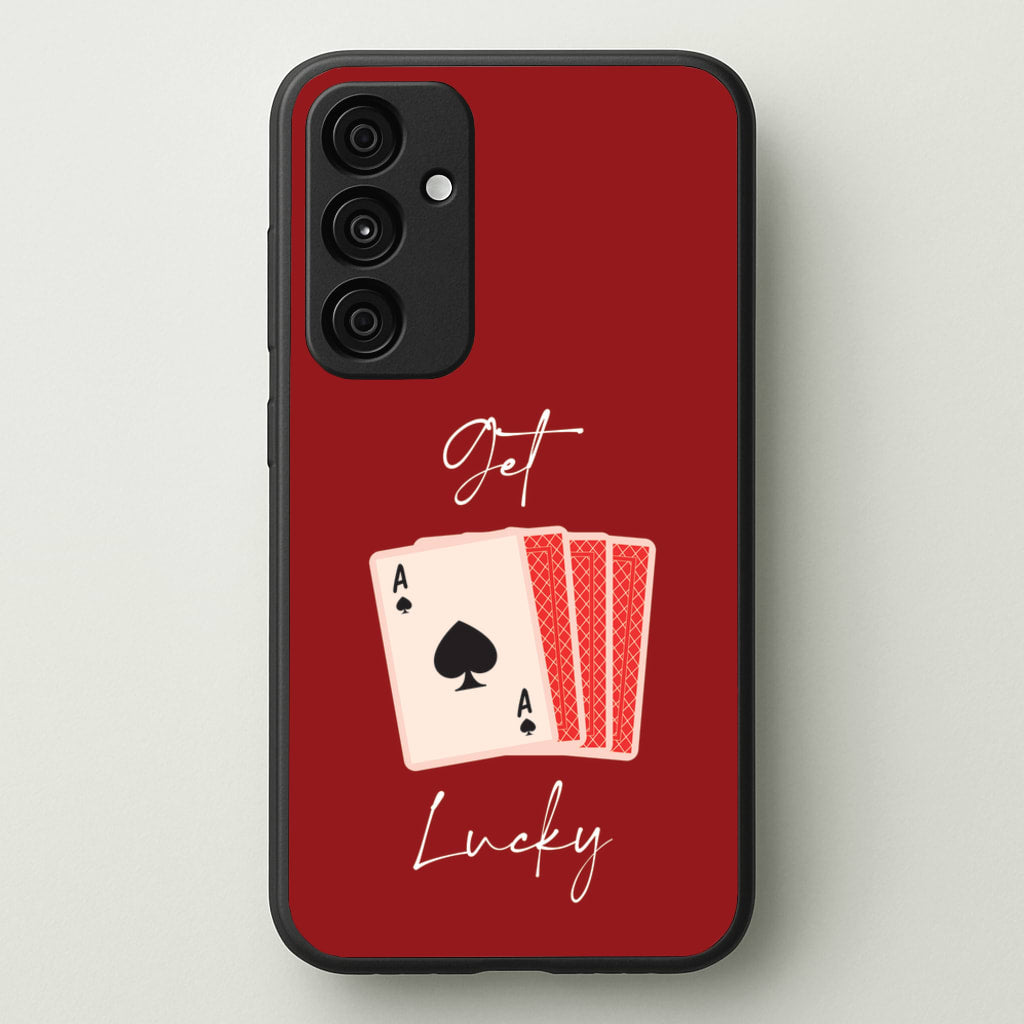 Get Lucky Set Of Cards - Clean Girl Aesthetic Phone Case for Galaxy A15