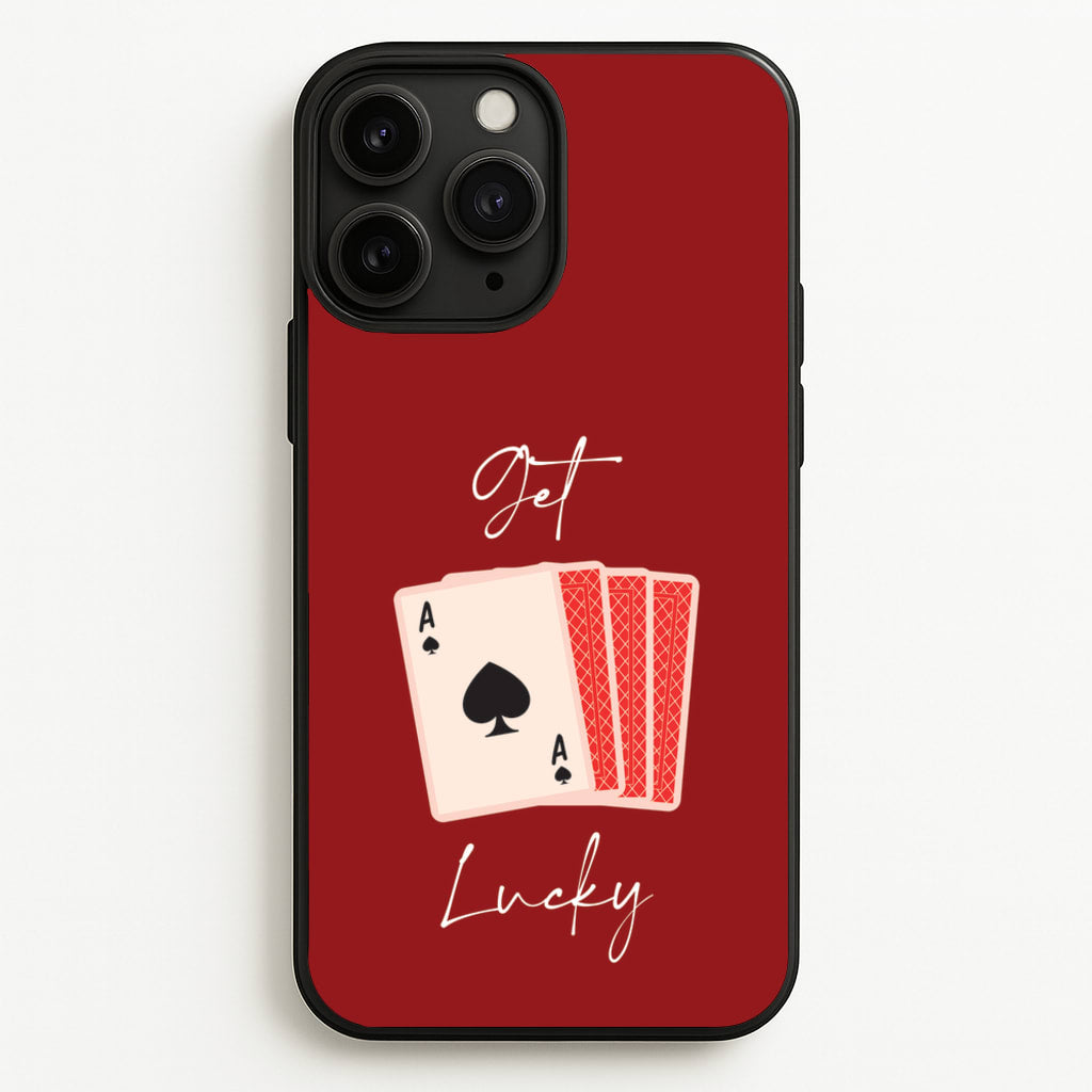 Get Lucky Set Of Cards - Clean Girl Aesthetic Phone Case for iPhone 11 Pro Max