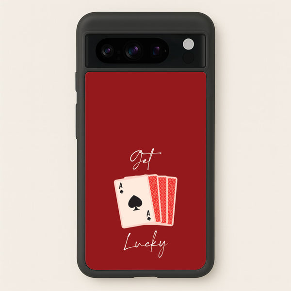 Get Lucky Set Of Cards - Clean Girl Aesthetic Phone Case for Google Pixel 8 Pro