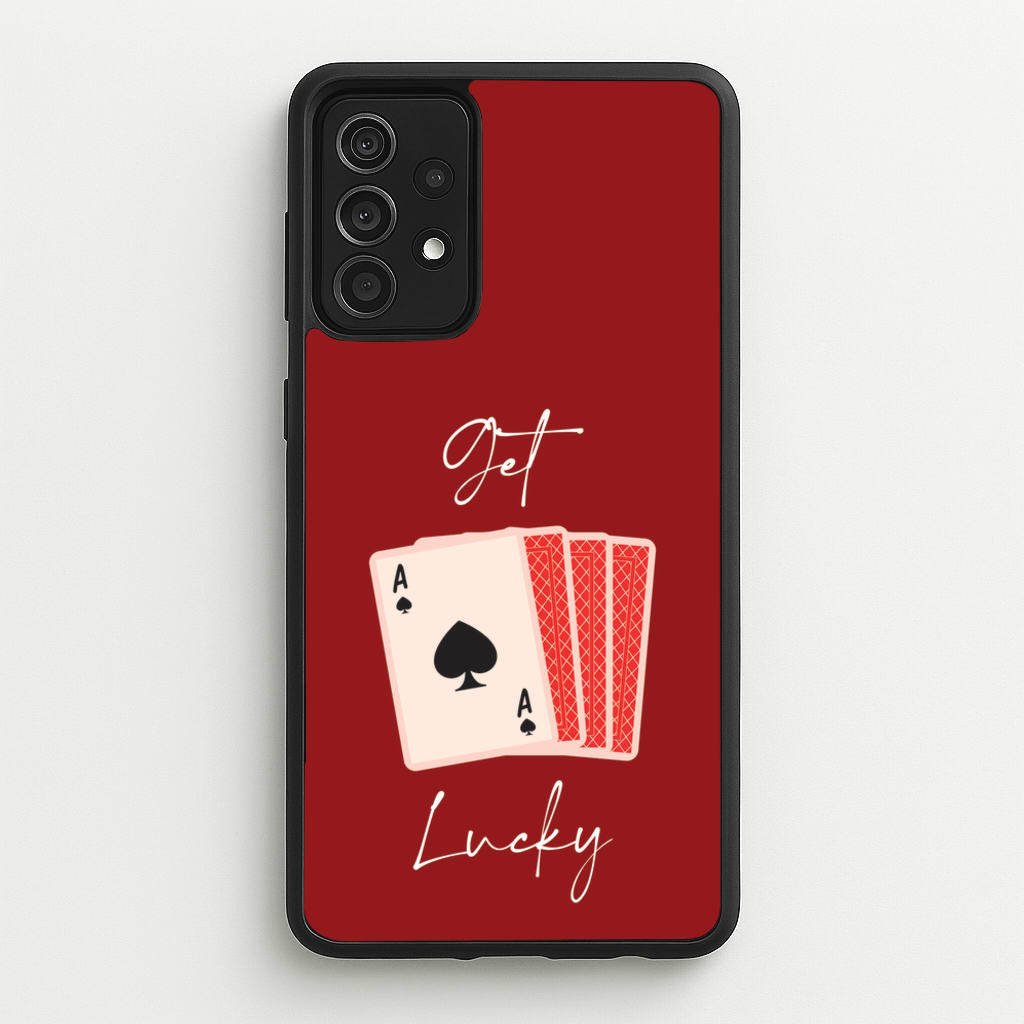 Get Lucky Set Of Cards - Clean Girl Aesthetic Phone Case for Galaxy A52 / A52s