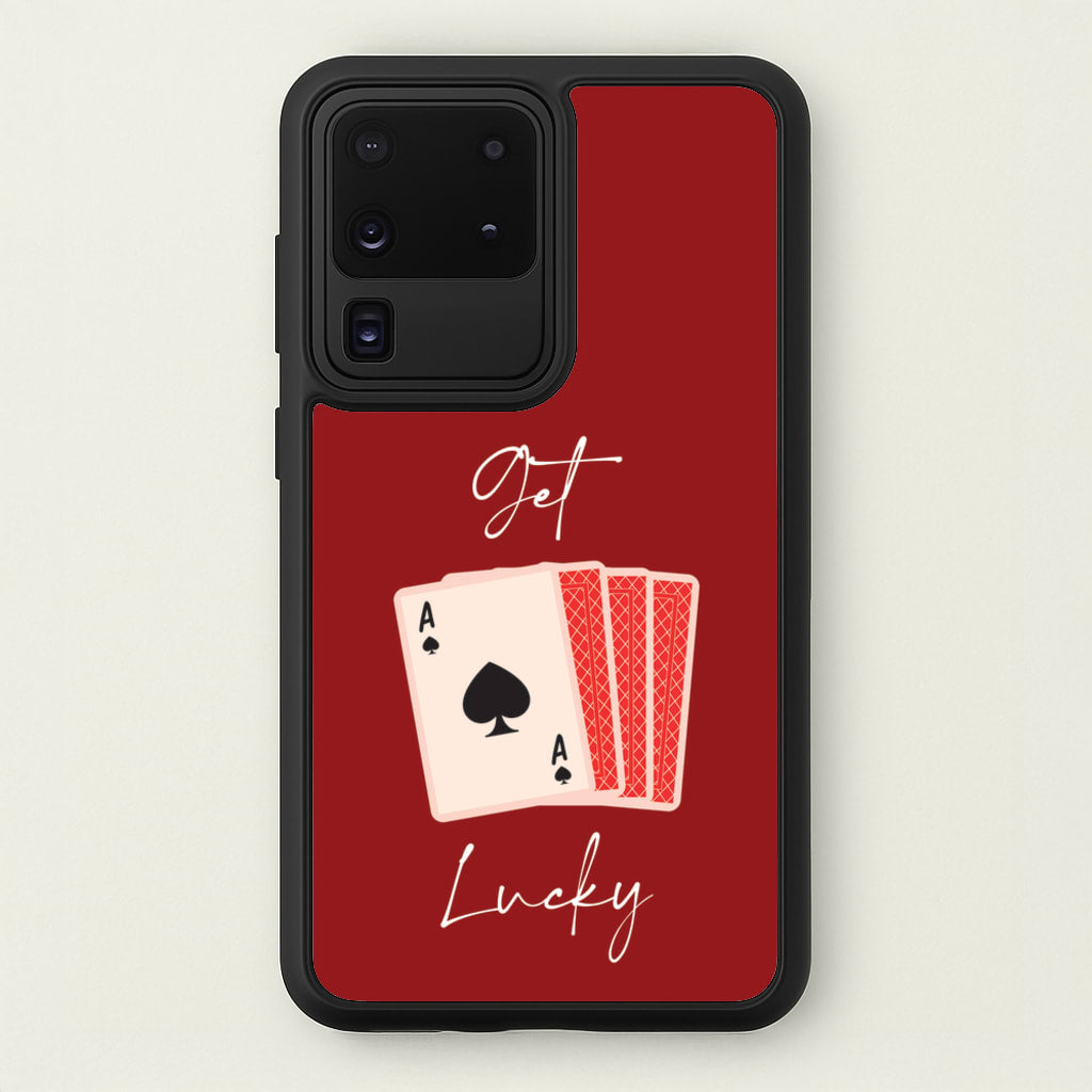 Get Lucky Set Of Cards - Clean Girl Aesthetic Phone Case for Galaxy S20 Ultra