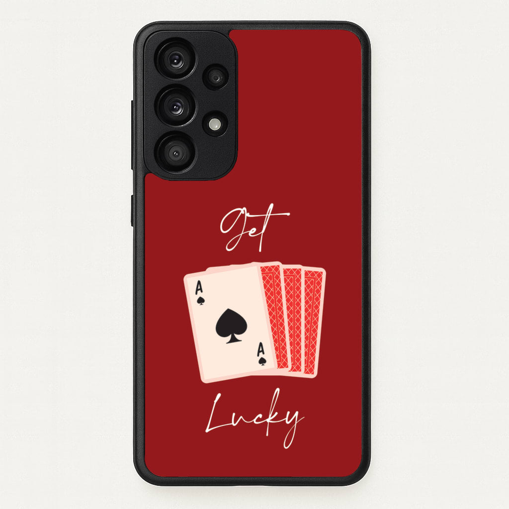 Get Lucky Set Of Cards - Clean Girl Aesthetic Phone Case for Galaxy A33