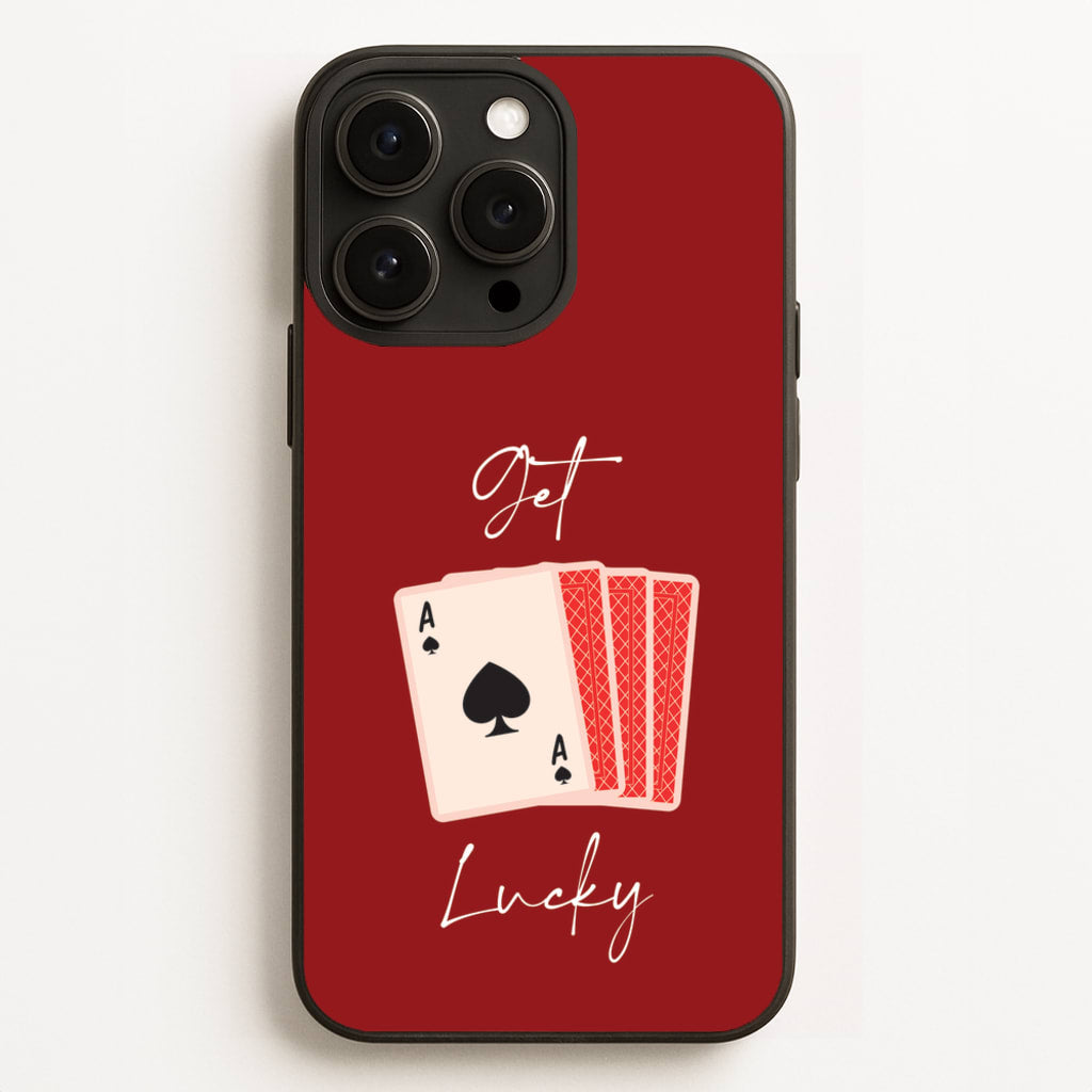 Get Lucky Set Of Cards - Clean Girl Aesthetic Phone Case for iPhone 12 Pro Max