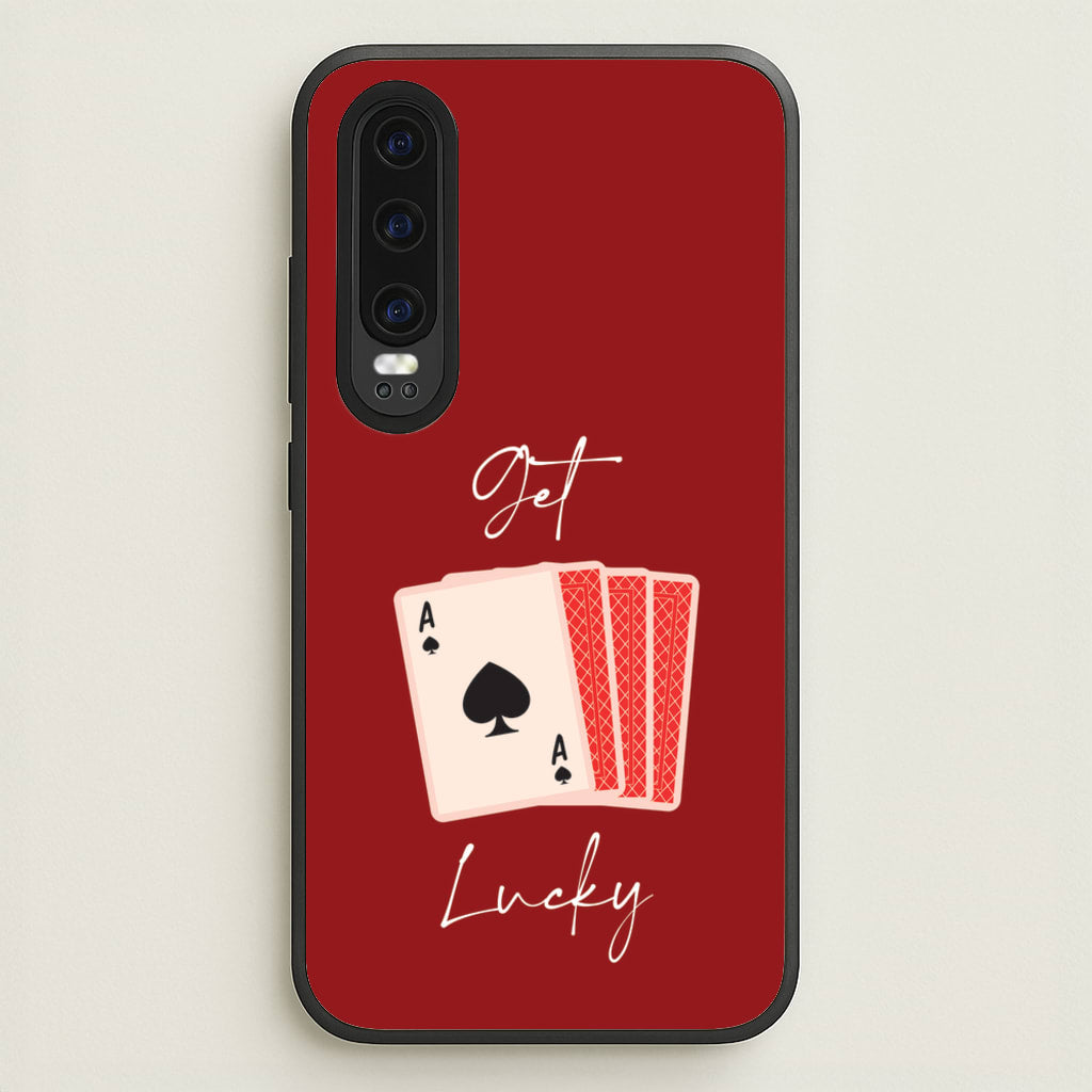 Get Lucky Set Of Cards - Clean Girl Aesthetic Phone Case for Huawei P30