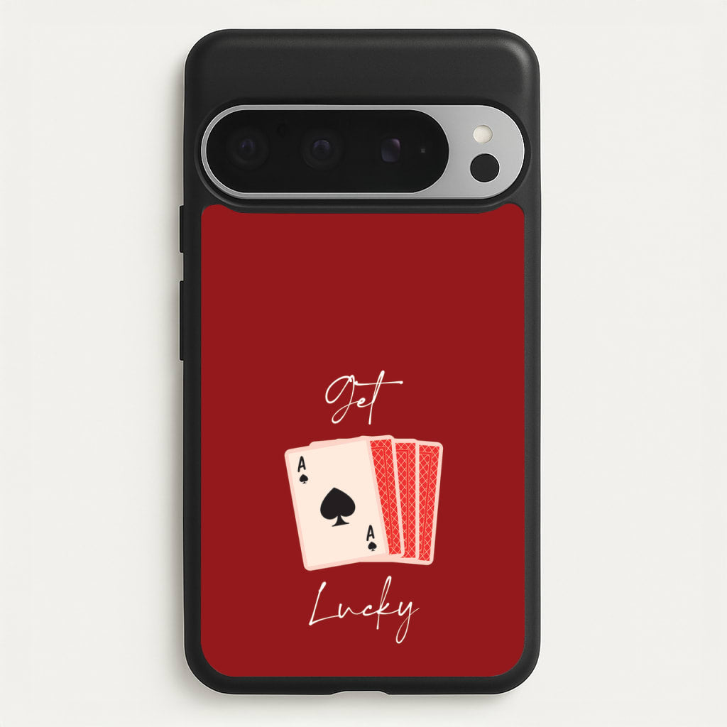 Get Lucky Set Of Cards - Clean Girl Aesthetic Phone Case for Google Pixel 9 Pro XL