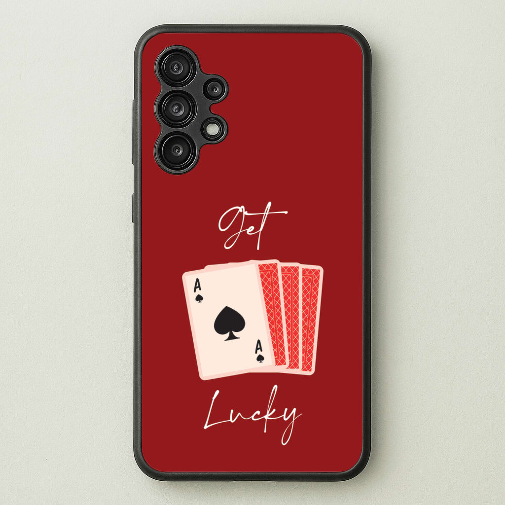 Get Lucky Set Of Cards - Clean Girl Aesthetic Phone Case for Galaxy A13