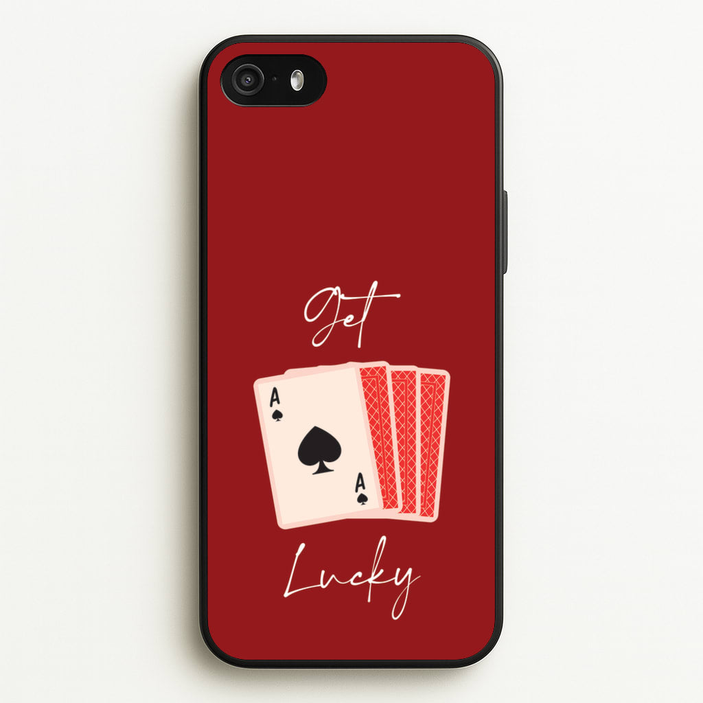 Get Lucky Set Of Cards - Clean Girl Aesthetic Phone Case for iPhone 5 / 5s / SE 2016