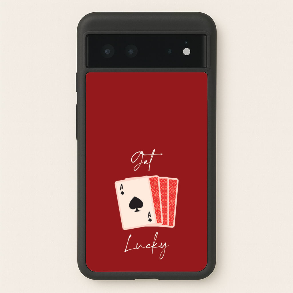 Get Lucky Set Of Cards - Clean Girl Aesthetic Phone Case for Google Pixel 6