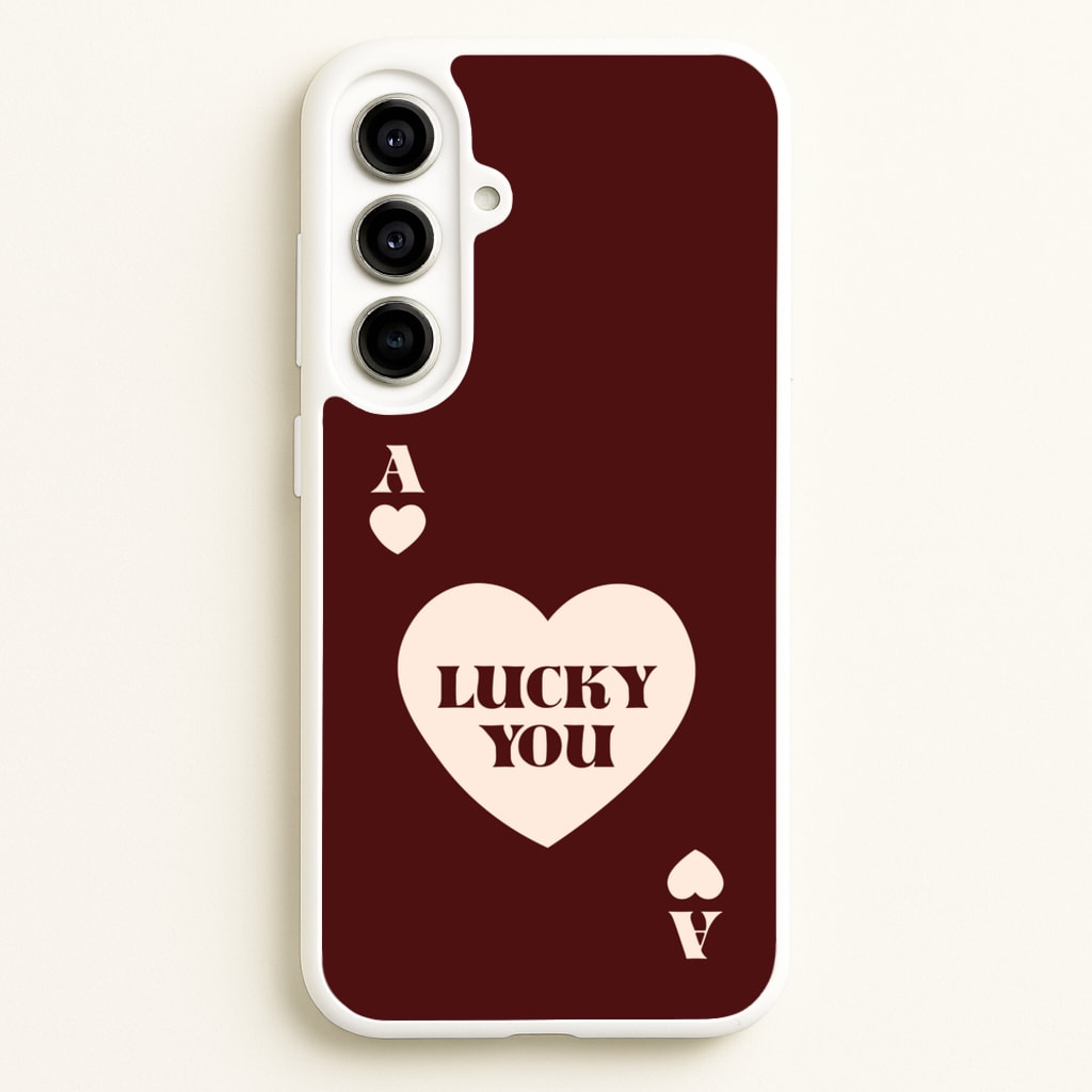 Ace Of Hearts Lucky You - Clean Girl Aesthetic Phone Case for Galaxy A56