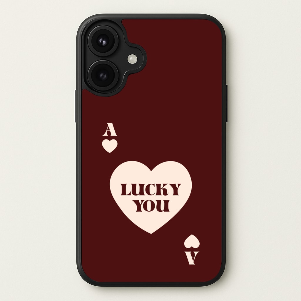 Ace Of Hearts Lucky You Phone Case for iPhone 17