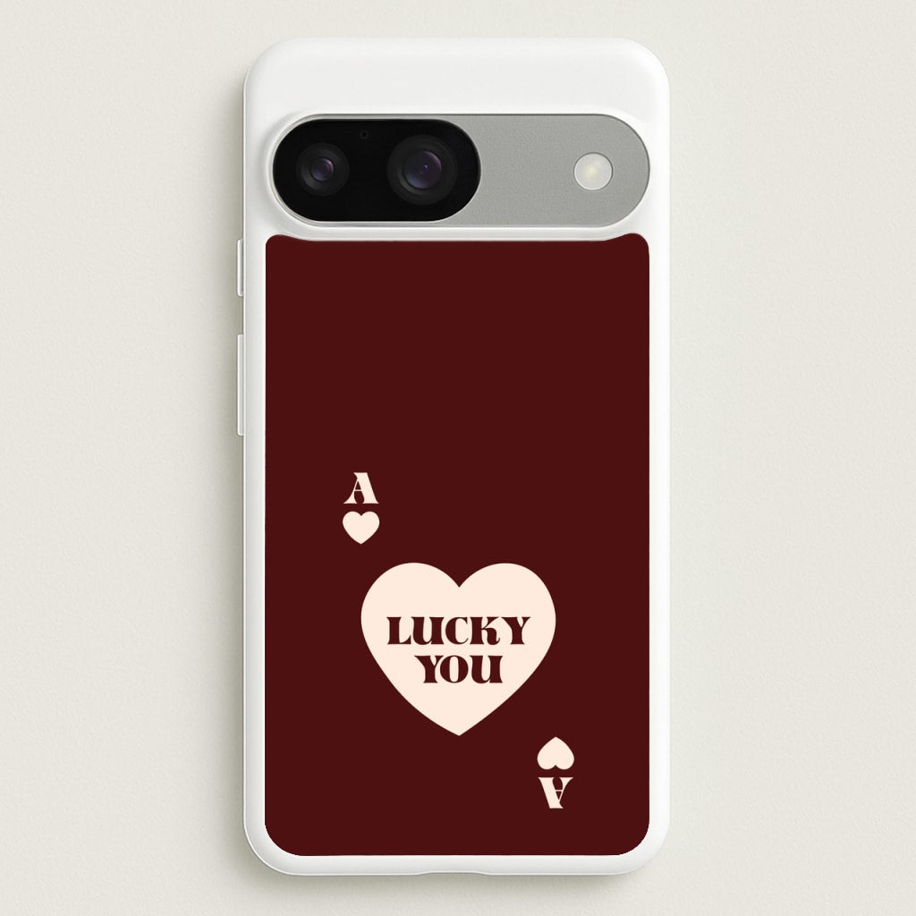 Ace Of Hearts Lucky You - Clean Girl Aesthetic Phone Case for Google Pixel 9 / 9 Pro